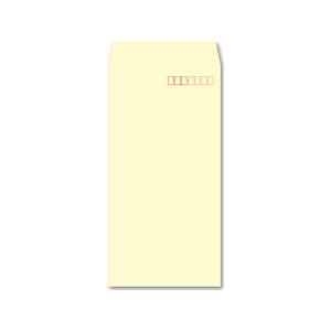 イムラ封筒 テープ付きカラー封筒 長3 フレッシュトーン クリーム 100枚 F829186-N3S521F-イメージ1
