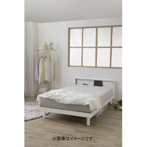 アイリスオーヤマ すのこベッド セミダブル ホワイト SNBSDﾎﾜｲﾄ-イメージ2