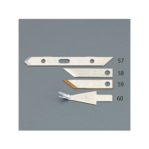 エスコ ナイフ替刃 EA589AA-56用 両刃 10枚 FCV7889-EA589AA-57-イメージ2