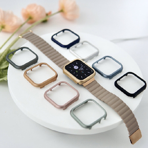GAACAL Apple Watch Series 7-8 [41mm]用メタリックフレーム ブルー W00114B5-イメージ2