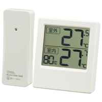 オーム電機 室外の気温が分かる温湿度計 TEM701W