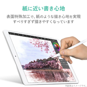 エレコム フィルム/ペーパーライク/反射防止/ケント紙タイプ iPad 10．2(2019)用 TB-A19RFLAPLL-イメージ4