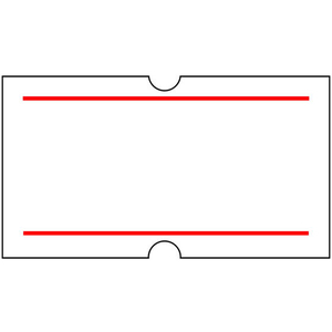 共和 ハンドラベラー専用ラベル 1L 上下赤2本線 10巻 F818436-LG-112-イメージ1