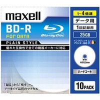マクセル データ用25GB 1～4倍速 BD-R ブルーレイディスク 10枚入り Plain style BR25PPLWPB.10S