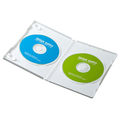 サンワサプライ DVDトールケース(2枚収納・10枚セット) ホワイト DVD-TN2-10WN