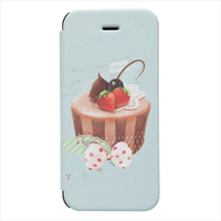 Happymori iPhone SE(第1世代)/5s/5用ケース Le Petit BonBo Flip チョコケーキ HM2459I5S