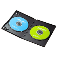 サンワサプライ DVDトールケース(2枚収納・30枚セット) ブラック DVD-TN2-30BKN