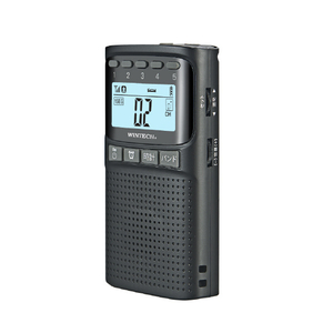 WINTECH 防災機能付きワンセグ/AM/FMポータブルデジタルラジオ ブラック EMR-701TV-イメージ2