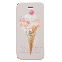 Happymori iPhone SE(第1世代)/5s/5用ケース Le Petit BonBo Flip アイスクリーム HM2460I5S