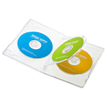 サンワサプライ DVDトールケース(3枚収納・10枚セット) クリア DVD-TN3-10CL