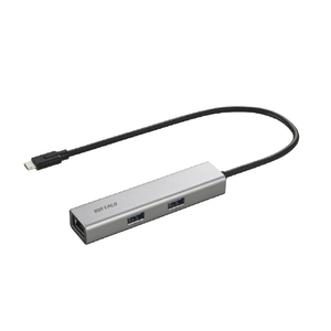 バッファロー USB-Cドッキングステーション 5ポート PD非対応 シルバー LUD-U3-CU301SV-イメージ1