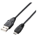 エレコム Micro-USB(A-MicroB)ケーブル 1.0m U2C-AMB10BK