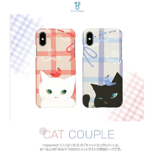 Happymori iPhone XR用ケース Cat Couple Bar ホワイト HM14467I61-イメージ2