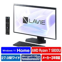 NEC 一体型デスクトップパソコン e angle select LAVIE A27 ファインブラック PCA2797DABE3
