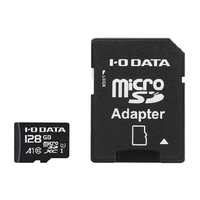 I・Oデータ A1/UHS-I UHS スピードクラス1対応 microSDメモリーカード 128GB (SDカード変換アダプター付き) オリジナル IEMS128GA1