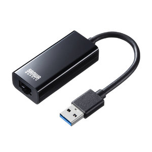 サンワサプライ USB3．2-LAN変換アダプタ ブラック USB-CVLAN1BKN-イメージ1
