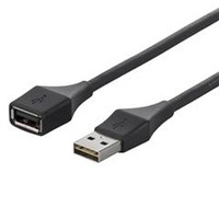 BUFFALO どっちもUSBコネクター採用 USB2．0延長ケーブル(A to A)(1．5m) どっちもUSBケーブル ブラック BSUAADU215BKA