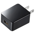 サンワサプライ USB充電器(2A・高耐久タイプ) ブラック ACA-IP52BK