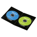 サンワサプライ スリムDVDトールケース(2枚収納・10枚セット) ブラック DVD-TU2-10BKN