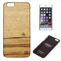 Man & Wood iPhone 6s/6用天然木ケース Terra ブラックフレーム I4474I6