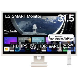LGエレクトロニクス 31．5型液晶ディスプレイ LG SMART Monitor ホワイト 32SR50F-W-イメージ1
