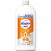 ライオン Magica 食器用洗剤 酵素 オレンジの香り つめかえ用 530ml ﾏｼﾞｶｺｳｿｵﾚﾝｼﾞﾂﾒｶｴ530ML