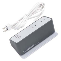 Hamee 2コンセント/USB3ポート/TYPE-C1ポート OAタップケーブル一体型 1．5m humor グレーブラック 669-944813
