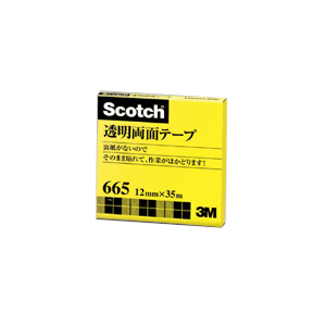 3M スコッチ透明両面テープ F805877-665-3-12-イメージ1