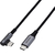 エレコム USB2．0ケーブル(認証品、C-C、L型コネクタ) 0．3m ブラック MPA-CCL03NBK-イメージ1