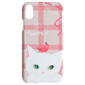 Happymori iPhone XS Max用ケース Cat Couple Bar ホワイト HM14486I65-イメージ1