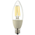オーム電機 LED電球 E17口金 全光束440lm(4．0W フィラメントタイプ・シャンデリア形) 電球色相当 LDC4L-E17/D C6-イメージ2