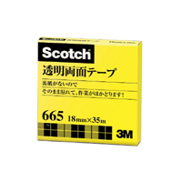 3M スコッチ透明両面テープ F805883-665-3-18