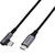 エレコム USB2．0ケーブル(認証品、C-C、L型コネクタ) 1．2m ブラック MPA-CCL12NBK-イメージ1