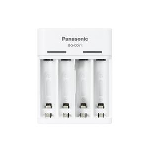 パナソニック 単3形単4形ニッケル水素電池専用 USB入力充電器 白 BQ-CC61-イメージ2