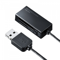 サンワサプライ USB2．0 カードリーダー ブラック ADR-MSDU3BKN