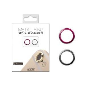 araree レンズ用バンパー メタルリング(2色セット) iPhone6 Plus用 スペースグレー&ピンク AR5494I6P-イメージ2