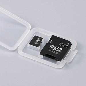サンワサプライ メモリーカードクリアケース(microSDカード用・6個セット) FC-MMC10MICN-イメージ3