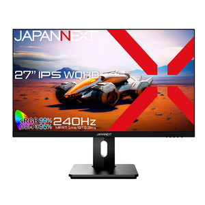 JAPANNEXT 27型ゲーミング液晶ディスプレイ ブラック JN-27IPS240WQHDR-HSP-イメージ1