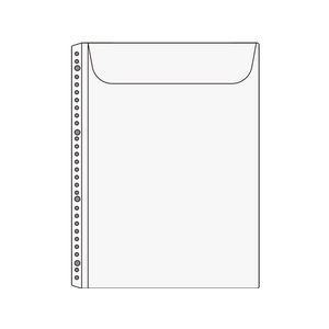 コクヨ クリヤーブック替紙 封筒型(マチ付き)A4 30穴 10枚 1パック（10枚） F805671ﾗ-A35-イメージ2