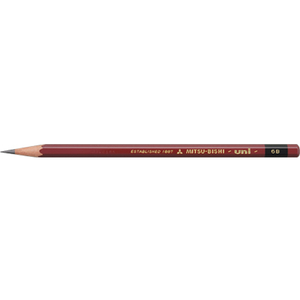 三菱鉛筆 鉛筆ユニ 6B 12本 6B1ダース(12本) F053836-U6B-イメージ2