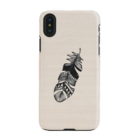 Man & Wood iPhone XS/X用天然木ケース Indian I10499I8