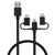 エレコム 3in1スマートフォン用USBケーブル(0．3m) ブラック MPA-AMBLCAD03BK-イメージ2