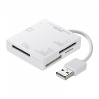 サンワサプライ USB2．0 カードリーダー ホワイト ADR-ML15WN