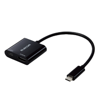 エレコム USB Type-C to HDMI映像変換アダプター(USB PD対応) ブラック MPACHDMIPD015B