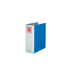 コクヨ チューブファイル〈エコツインR〉B5タテ とじ厚80mm 青 10冊 1箱(10冊) F833607-ﾌ-RT681B-イメージ1