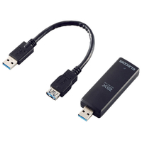 エレコム Wi-Fi 6・USB3．0対応無線LANアダプター ブラック WDCX1201DU3B