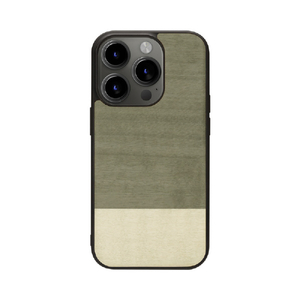 Man & Wood iPhone 15 Pro用MagSafe対応天然木ケース Einstein I25514I15PR-イメージ1