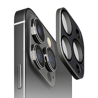 PGA iPhone 15 Pro/15 Pro Max用カメラフルプロテクター PVCレザー/ブラック PG-23BCLG20BK
