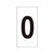 日本緑十字社 数字ステッカー 0 数字-0(小) 30×15mm 10枚組 オレフィン FC267GA-8151347-イメージ1