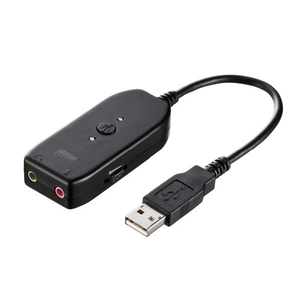 サンワサプライ USBオーディオ変換アダプタ MM-ADUSB3N-イメージ1